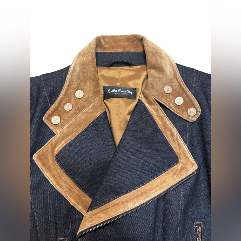 Betty Barclay Collection Moto Jacket – Size 38 (US 8) NWT - Picture 2 of 7